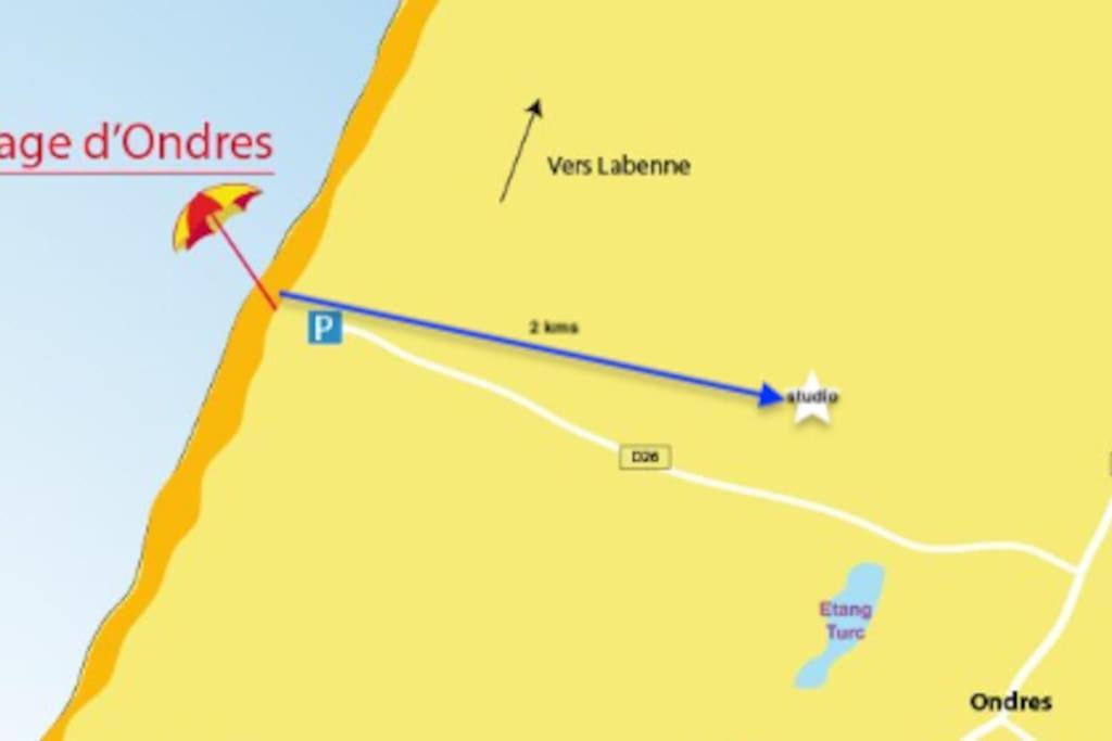 Ondres, Studio Classe, Proche Ocean 외부 사진